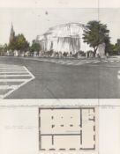 Christo. ”Verpackte Kunsthalle Bern, Projekt”. 1972 (4 parts)