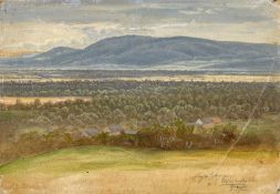Heinrich Stuhlmann. From the Ore Mountains (2 oil studies). Circa 1830