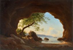 Georg Emil Libert. Rock grotto at Bornholm. Circa 1840