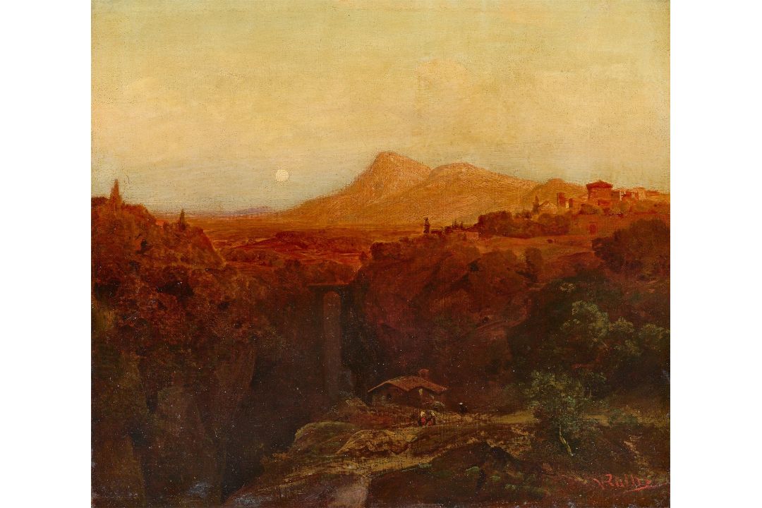 Valentin Ruths. Abendhimmel im Sabinergebirge.