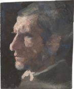 Max Klinger. Study of a male head. 1878