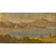 Johann Heinrich Schilbach. Zwei Ölstudien: Küste am Mittelmeer / Gebirgssee. - Bild 2 aus 2
