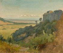 Johann Heinrich Schilbach. Italian landscape.