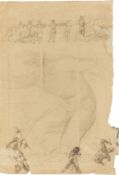 Max Klinger. Sketch and etching: Honorary certificate for scientific contribution to the inte…. 1912