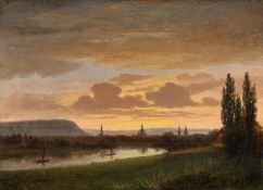 Niels Ågård Lytzen. Dresden in the late afternoon. Circa 1847/1860