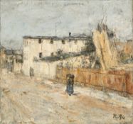 Christian Rohlfs. ”Hausknechtstraße in Weimar”. Circa 1889