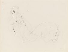 Jean Fautrier. ”Nue assise tête à gauche”. 1945
