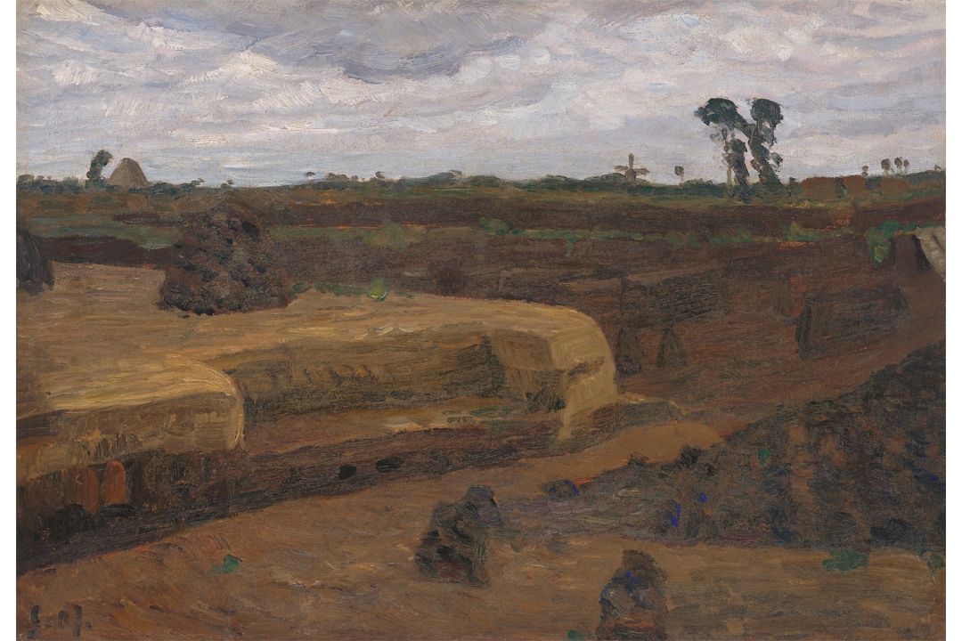 Otto Modersohn. Torfabstich im Teufelsmoor. 1907