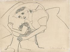 Erich Heckel. Reclining woman. 1911