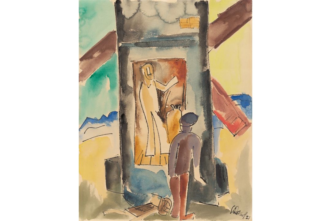 Karl Schmidt-Rottluff. „An der Windmühle“ (Jershöft). 1921