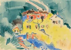 Franz Radziwill. ”Der Riss im Haus”. Circa 1920