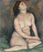 Karl Hofer. ”Sitzender Akt”. Circa 1910