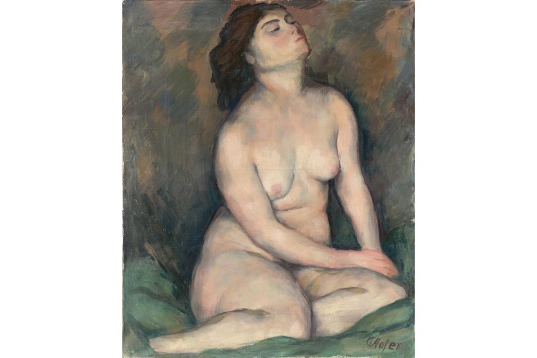 Karl Hofer. „Sitzender Akt“. Um 1910