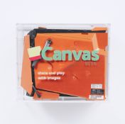 Simon Denny. ”Startup Casemod: Chris Poole’s Canvas”. 2015