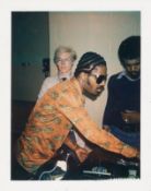 Andy Warhol. Self with Stevie Wonder. 1972