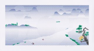 Roy Lichtenstein. ”Landscape with Boats”. 1996