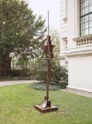 Fletcher Benton. Steel Watercolor Triangle Ring. 1993