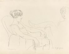 Rudolf Schlichter. ”Unterhaltung”. Circa 1922