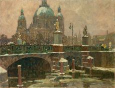 Otto Antoine. ”An der Schloßbrücke” (Berlin).