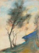 Lesser Ury. ”Italienisches Seeufer”. 1890s