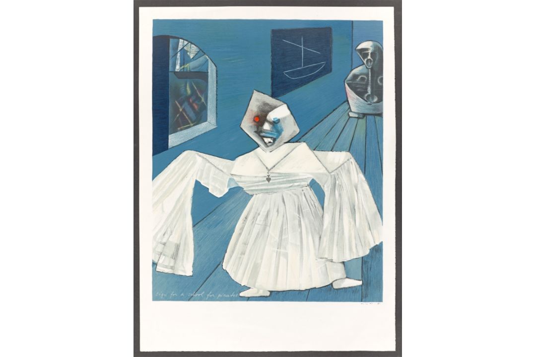 Max Ernst. „Sign for a school for pirates“. Um 1965 - Bild 2 aus 3
