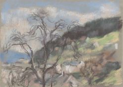 Lotte Laserstein. Landscape near Bad Schwalbach. 1964