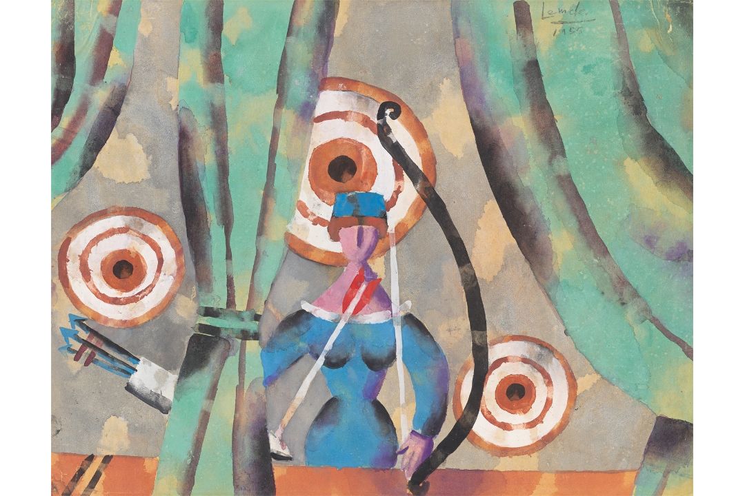 Dietmar Lemcke. „JAHRMARKTSBUDE“. 1955 - Bild 1 aus 4