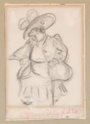 Heinrich Zille. Sitting woman.