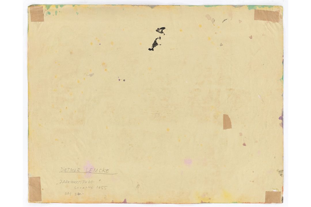 Dietmar Lemcke. „JAHRMARKTSBUDE“. 1955 - Bild 3 aus 4