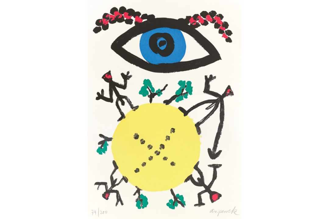 A.R. Penck. Auge über Erdball. - Bild 1 aus 3