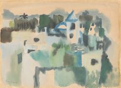 Eduard Bargheer. View of a city. 1946