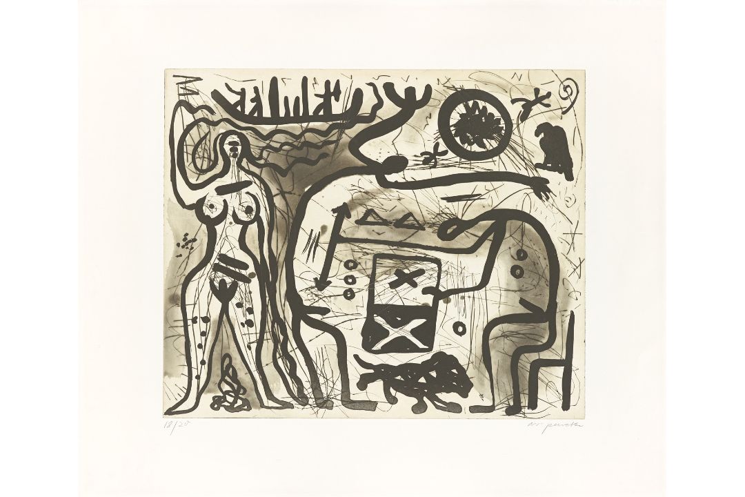 A.R. Penck. Ohne Titel. Um 1990 - Bild 1 aus 3