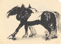 Josef Hegenbarth. ”Pferdegespann”. Circa 1935