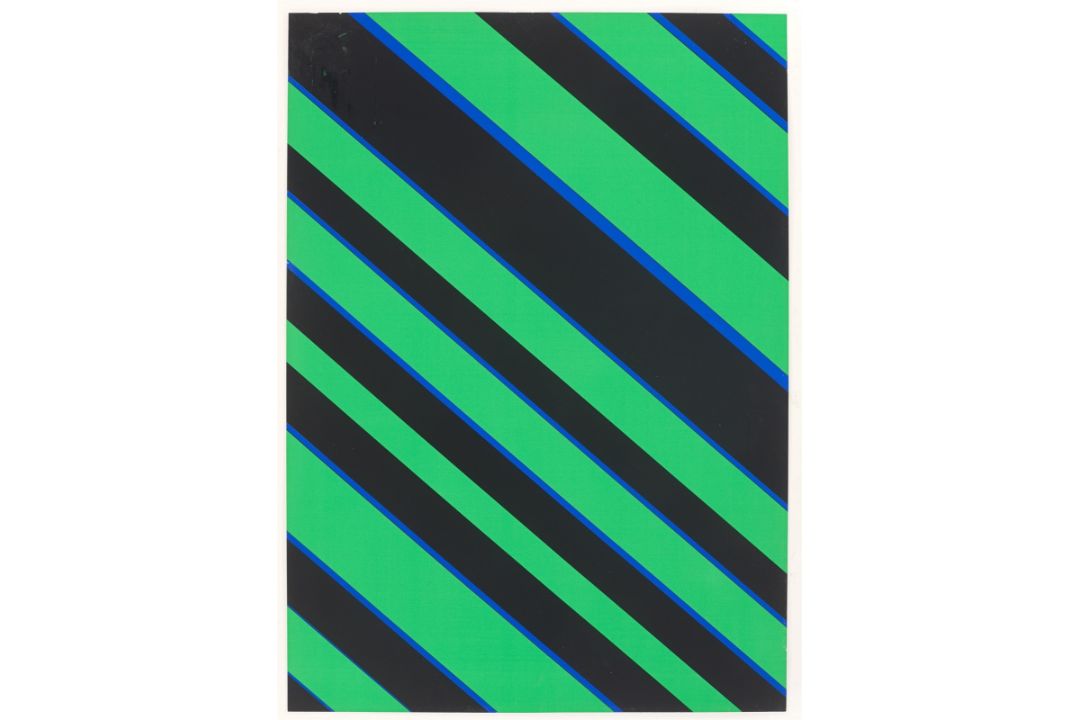 Günter Fruhtrunk. „Toxisches Grün“ / „Steigerung“. 1975 - Bild 3 aus 8