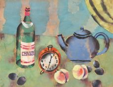 Dietmar Lemcke. ”STILLEBEN MIT WECKER”. 1954