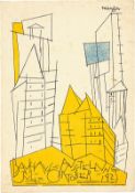 Bauhaus. ”Ausstellung Weimar 1923” – 20 postcards by various Bauhaus artists. 1923