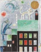 Otto Dix. ”Katzen (Theodor Däubler gewidmet)”. 1920