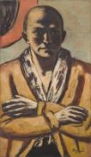 Max Beckmann. ”Selbstbildnis gelb-rosa”. 1943