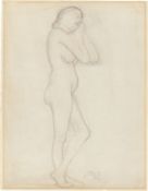 Paula Modersohn-Becker. Stehender weiblicher Akt / Sitzender weiblicher Akt (zweiseitig). Circa 1903