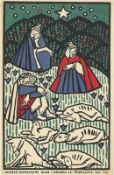 Oskar Kokoschka. ”Drei Hirten, Hund und Schafe” / ”Mädchen auf Wiese vor einem Dorf” / ”…. 1906–1908