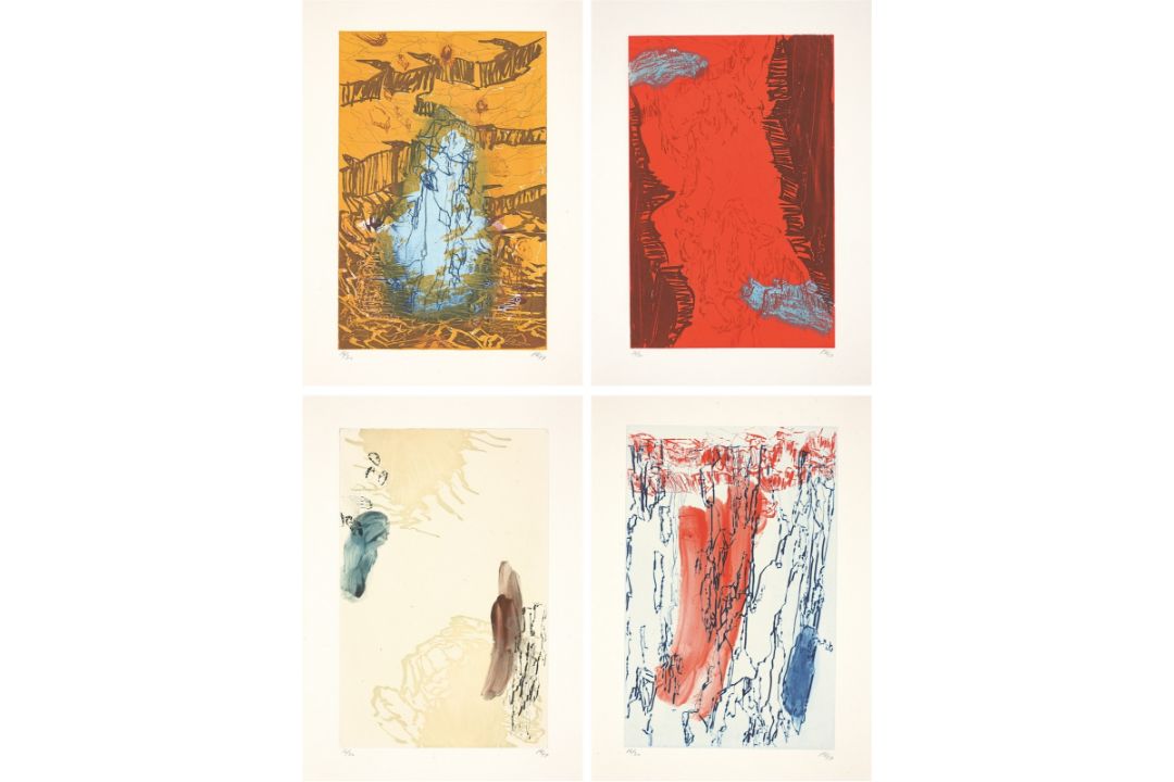 Per Kirkeby. „4 Radierungen für Wittgenstein“. 1997 - Bild 1 aus 5