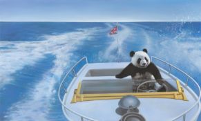 Zhang Qikai. ”Crossing the Englich Channel in the same pose”. 2007
