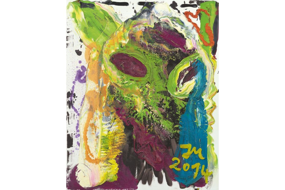 Jonathan Meese. „DR. „FISH AND CHIPS“ IS TOO FIT IN COLD BELLY „HOTTIE““. 2014