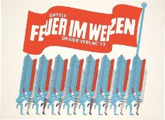 Thomas Bayrle. ”Feuer im Weizen”. 1970/71