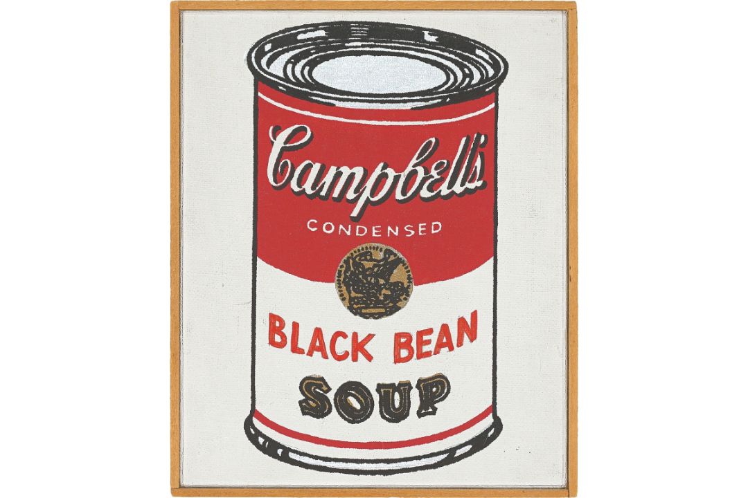Richard Pettibone. „Campbell’s Soup Can (Black Bean)“, 1962, 1968. 1968 - Bild 1 aus 2
