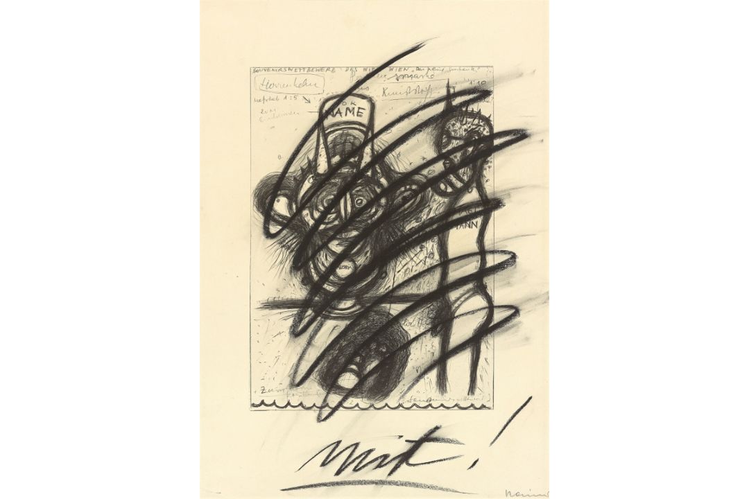 Arnulf Rainer. „mit!“.