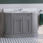 New & Boxed 1200mm York Earl Grey Vanity Unit. RRP £3,499.Comes complete with countertop and b...