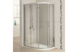 New (F38) 1200x900mm - 6mm - Offset 2 Door Quadrant Shower Enclosure. RRP £599.99.Make The Mos...