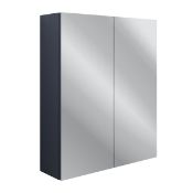 New (WG55) Benita Indigo Ash Mirrored Cabinet 600mm. Finished in Indigo Ash 2 Door Manufactur...