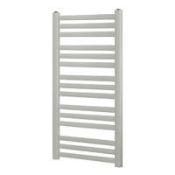 New (Mc123) 1100x500mm Towel Radiator Silver Matt.High Quality Powder-Coated Steel. Suitable Fo...